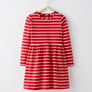 Hanna Andersson Elisabet Striped Red & White Dress w/ Exposed Zipper. Size 4
